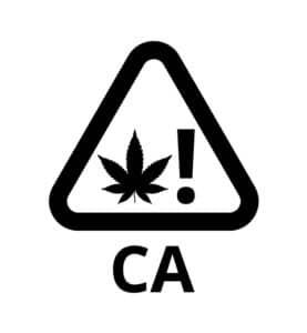 CA Cannabis Warning logo