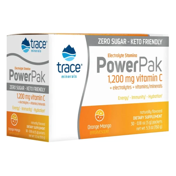 Electrolyte Stamina Power Pak Sugar Free Non-GMO Orange Mango