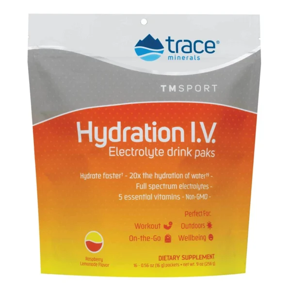 Hydration I.V. Electrolyte Drink Paks - Raspberry Lemonade